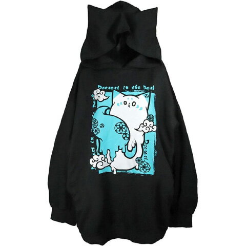 【SALE 13,200円→9,240円】Deorartディオラート ネコ耳フード オーバーサイズ・プルパーカー[ 白狐 ]DR..