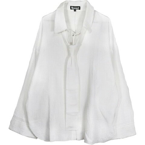 Deorartディオラート 【2点購入CP対象】 [ホスピタル]ネクタイ付・Wガーゼ ダメージシャツDRT2833【送料無料】