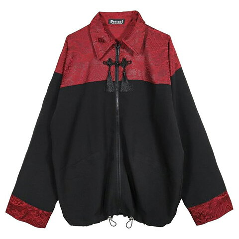 Rakuten - Deorartディオラート [ GOTH CHINA ] 中華柄 切替え BIGシャツジャケットDRT2872/【送料無料】