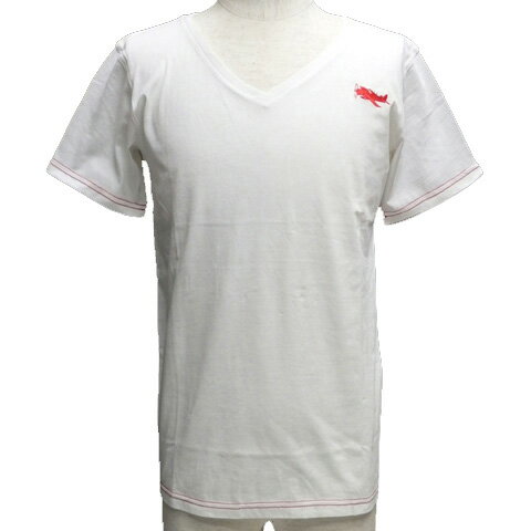 Rakuten - 刺繍入りVネック半袖Tシャツ[ ゼロ戦 ]-031CT010