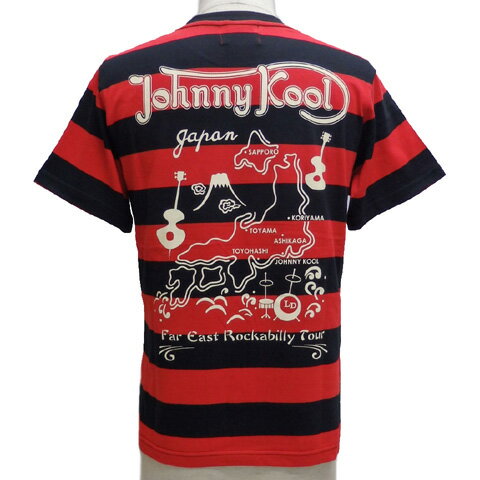 JOHNNY KOOLジョニークール ボーダー半袖Tシャツ リーバイ＆グレッチ ブラザーズ ツアー JK-8163BT