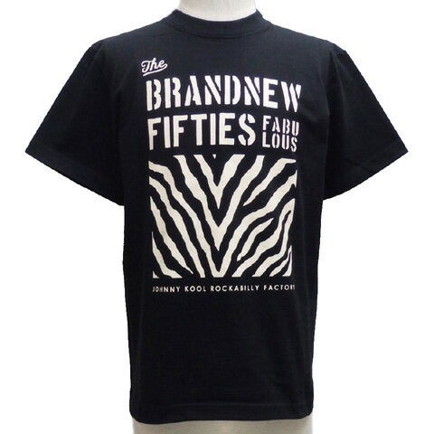 JOHNNY KOOLジョニークール 半袖Tシャツ[ ブランニュー・フィフティーズ・ゼブラ ]JK-8174T