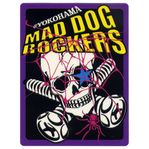 MAD DOG ROCKERSマッドドッグロッカーズ ステッカー スカル スパイダーウェブ -MSI-000005