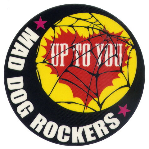 MAD DOG ROCKERSマッドドッグロッカーズ ステッカー[ 蜘蛛の巣ギザギザハート ]-MSI-000007