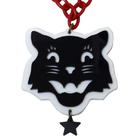 Rakuten - Mew ワンポイントネックレス[ WILD CAT ]-MONHCTL-002[ B/R ]