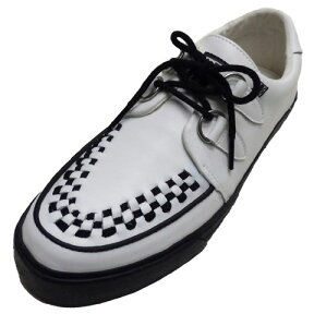 T.U.K 2-RING CREEPER SNEAKER[ WHITE LEATHER ]TUK-A9179【送料無料】