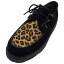 T.U.K VIVA II LOW SOLE CREEPER[ BLACK SUEDE  LEOPARD ]TUK-F8142̵