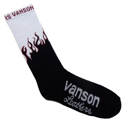 Rakuten - VANSONバンソン ジャガードソックス[ FIRE ]NVSC-2401