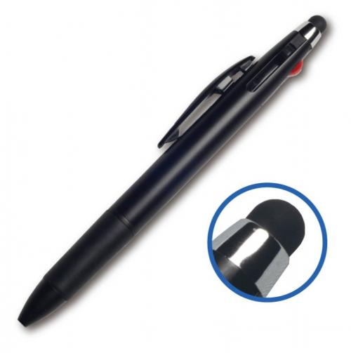 【3色ボールペン+タッチペン】名入れ オリジナル　安価　ノーブランドボールペン