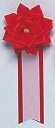【[式典用胸章] 特小リボンバラ赤】販促品　お祭り　通年の店舗装飾品
