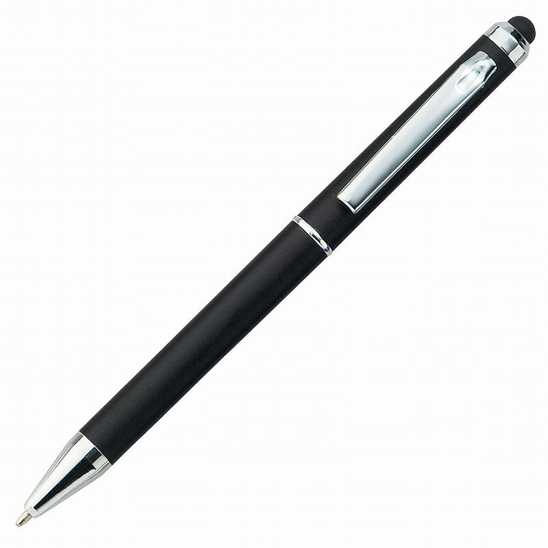 【タッチペン付ビジネスペン　ブラック】ノベルティ グッズ　まとめ売り　ノーブランドボールペン