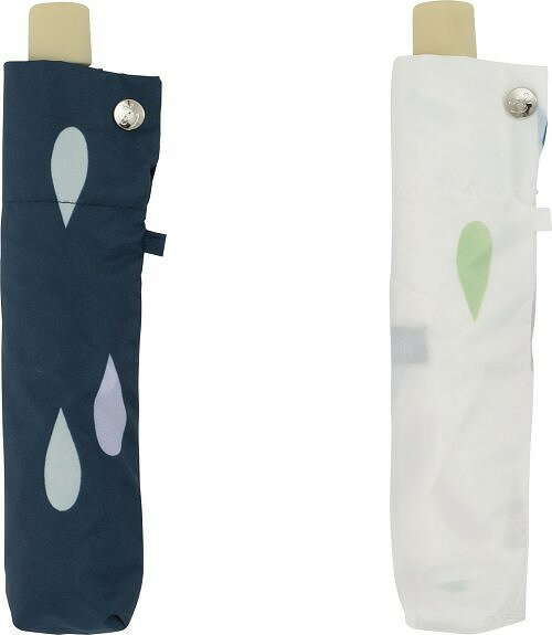 【ヌヴィレ 55ミニスリム ポンジ レインドロップ】販促品　開店記念　折り畳み傘