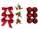 【[店舗装飾品] ボタン付きタペストリーレッドクリスマス】販促品　店頭飾り　クリスマスの店舗装飾品 2