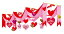【[店舗装飾品] ラブリーギフトバレンタインDXペナント】販促品　棚飾りつけ　春の店舗装飾品