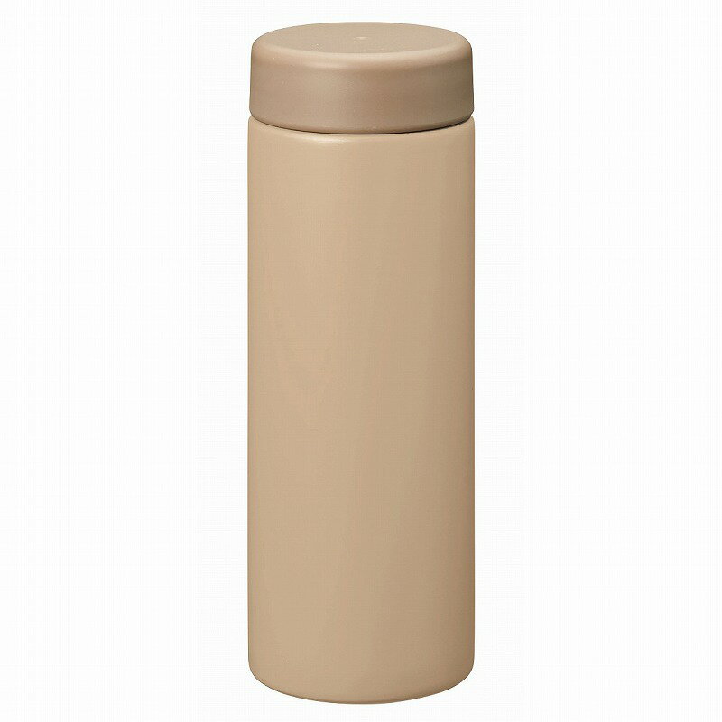 【バイカラーサーモステンレスボトル500ml ベージュ】名入れ オリジナル　周年記念　レジャーボトル ノーブランド保冷・保温