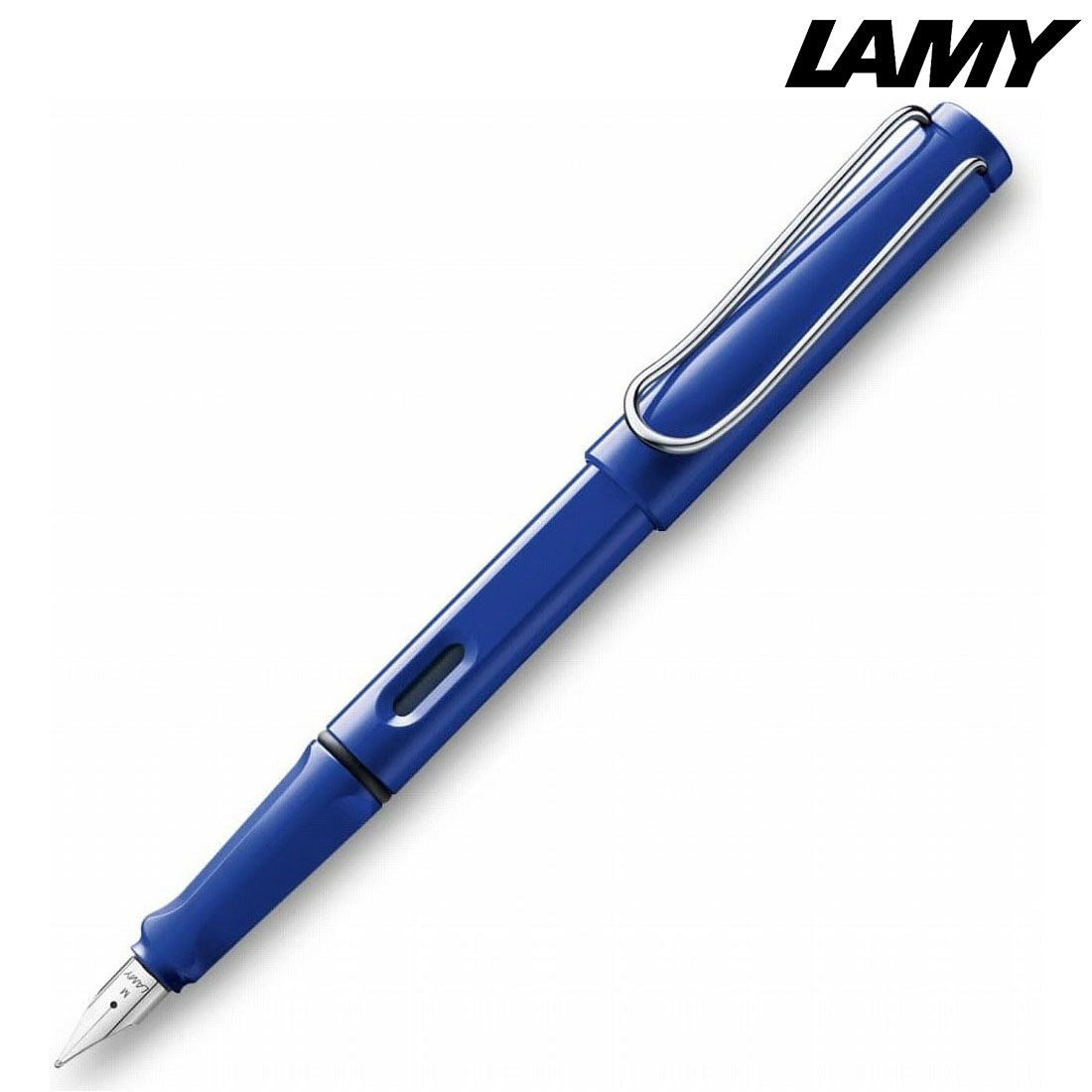 【LAMY ラミー ギフト包装 レーザー名入れ対応・サファリ　ブルー　L14-EF　万年筆】ギフト　成約記念　ブランド筆記具