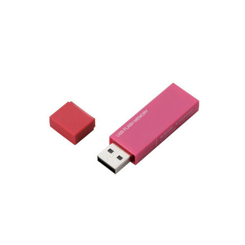 【エレコム キャップ式USBメモリ(ピンク )16GB MF-MSU2B16GPN】もらって嬉しい 記念品　周年記念　名入れ・オリジナルUSBメモリ