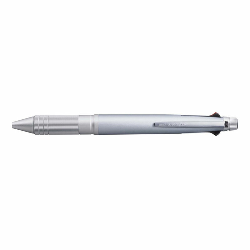 【ノック式多機能ペン4&1　アイスシルバー】ギフト　周年記念　ブランド筆記具