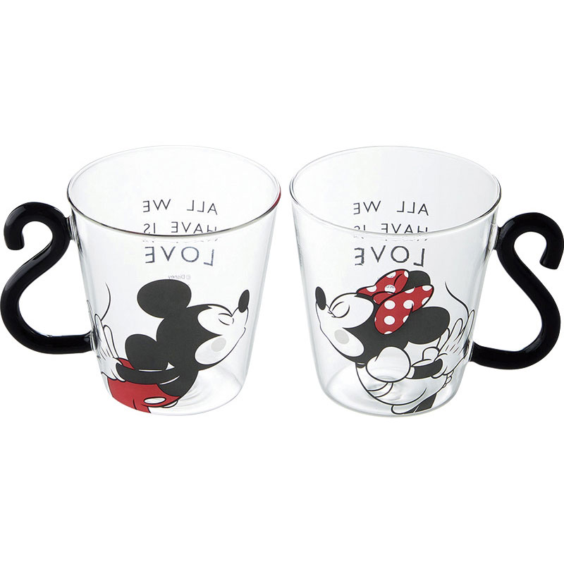 【ディズニー　耐熱ペアマグ】名入れ オリジナル　勤続記念　絵柄付きマグ・グラス・カップ
