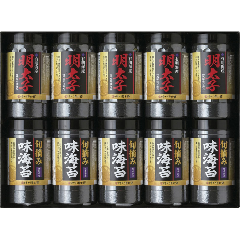 【有明海産明太子風味&旬摘み味海苔セット】ギフト　包装　食品