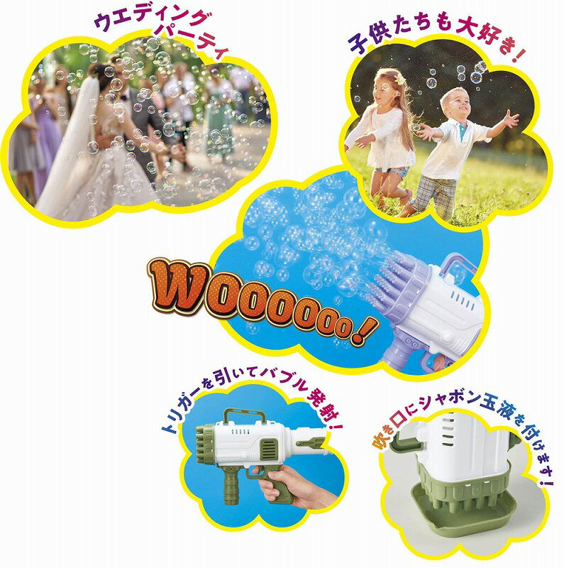 【超噴射!電動バブルガン1個】景品　まとめ売り　花火・水遊び 3