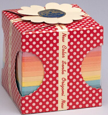 【ニューカラー千羽鶴用おりがみ 70mm】　　おもちゃ・パーティグッズ