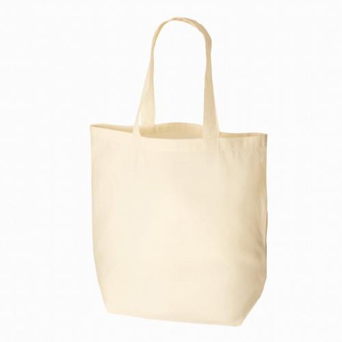 【コットンバッグ(M) ナチュラル】ノベルティ グッズ　短納期　汎用トートバッグ