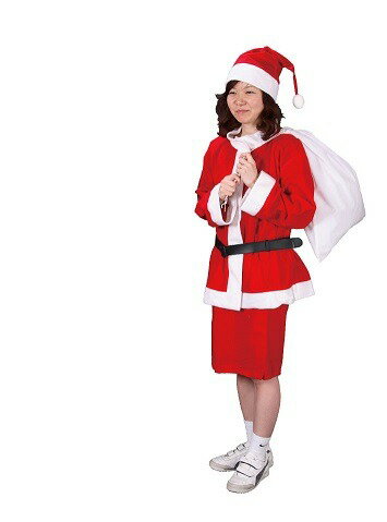 【レディースサンタ服】　　クリスマスの店舗装飾品
