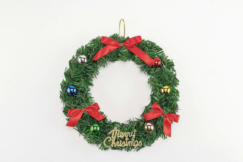 【30cmバリュ-ボールリ-ス】イベント用品　棚飾りつけ　クリスマスの店舗装飾品