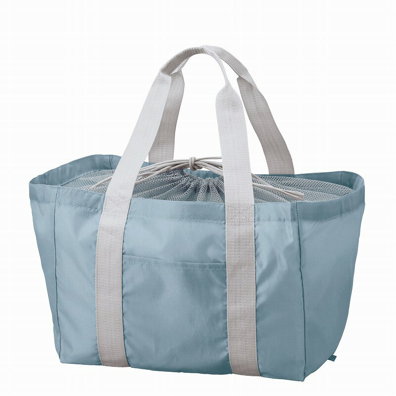 ＼店舗 業務用 物販向け 機能付きバッグ/【ポケッタブルレジカゴトート スモークブルー】 ” 女性,主婦に喜ばれる便利・おしゃれ・かわいい商品などを集めました。 ”/” 法人・企業・団体・ビジネス向けの記念品・販促ノベルティグッズに ”