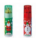 【クリスマス色鉛筆(6本入)】販促品 安価 クリスマス景品