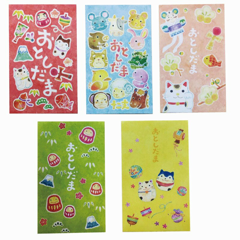 【お年玉袋5枚入】販促 品 安価 お正月・干支・福袋