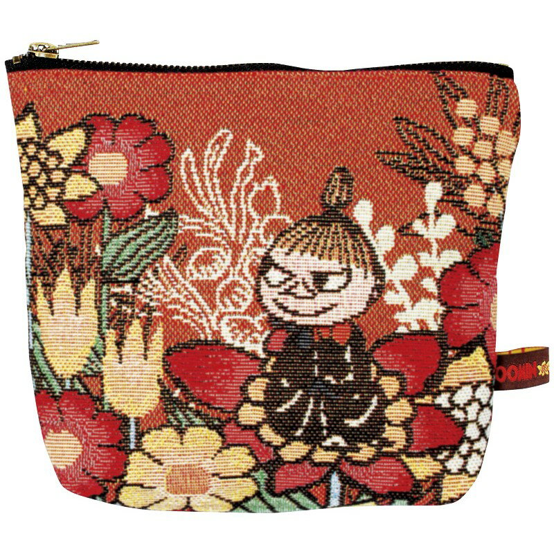【ムーミン　花と一緒に ゴブラン織りポーチ】女性向けノベルティグッズ　小物入れ　女性向けバッグ・ポーチ
