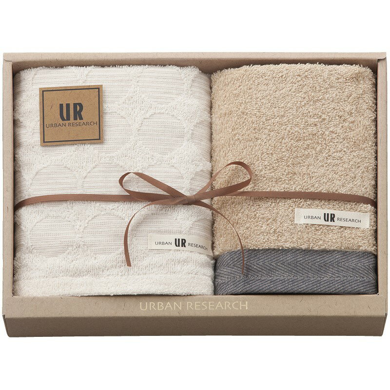 ＼記念品 ギフト 国産・ブランドギフト/【アーバンリサーチ フェイスタオル&ウォッシュタオル ブルー】 ” 健保組合・労働組合の組合員の方への福利厚生や記念品に ”/” 社員・ 従業員向け・福利厚生などに”