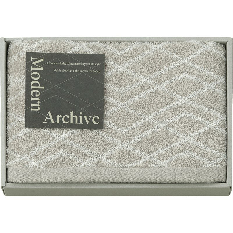 ＼販促品 ノベルティ グッズ ハンカチ・タオル/【Modern Archive フェイスタオル ベージュ】 ” 広告宣伝・集客・認知度アップ向けの低単価・安い粗品・ばらまき配布品など集めました。”/” 健保組合・労働組合の組合員の方への福利厚生や記念品に ”