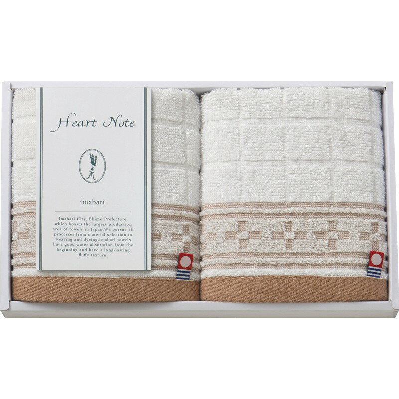＼福利厚生 周年 卒業 記念品 国産・ブランドギフト/【今治タオル Heart Note ウォッシュタオル2P】 ” 女性,主婦に喜ばれる便利・おしゃれ・かわいい商品などを集めました。 ”/” ご挨拶・お礼の品にお勧めの商品を集めました。”