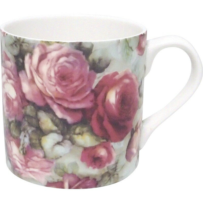 ＼名入れ ロゴ入れ オリジナル　絵柄付きマグ・グラス・カップ/【エインズレイ　ステッチコール　マグ　モダンローズ】 ” 企業や学校、お店の周年・設立・創立・開店にお勧めのノベルティ・記念品に ”/” 店舗用・業務用の備品・記念品・販売用グッズなどに”