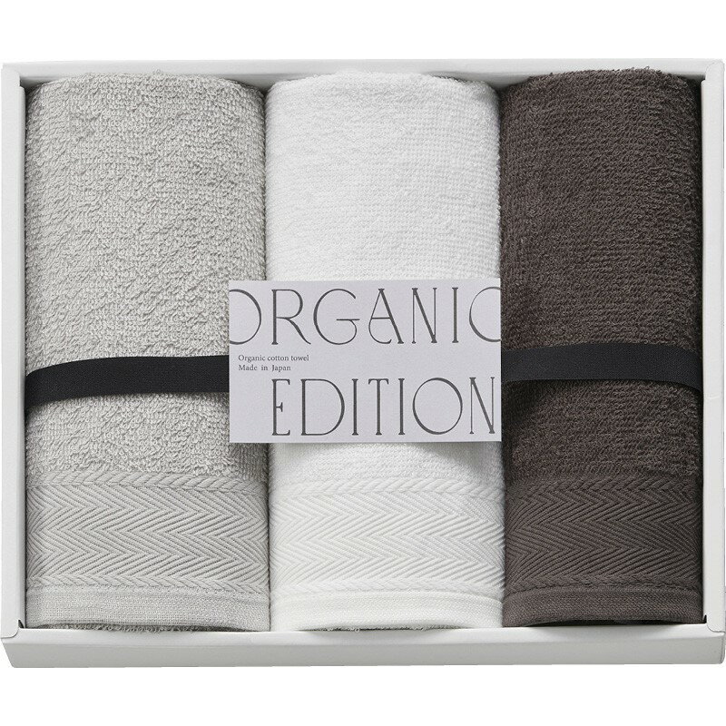 ＼記念品 ギフト 国産・ブランドギフト/【オーガニックエディション オーガニックコットン使用国産フェイスタオル3P】 ” 社員・ 従業員向け・福利厚生などに”/” 女性,主婦に喜ばれる便利・おしゃれ・かわいい商品などを集めました。 ”