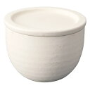 【信楽焼 Hangout ライスコンテナ ホワイト】販促品 台所 レンジ調理器具