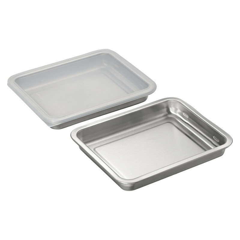 ＼販促品 ノベルティ グッズ　調理器具/【燕三 重ねて使えるステンレス角バット3点セット】 台所/便利