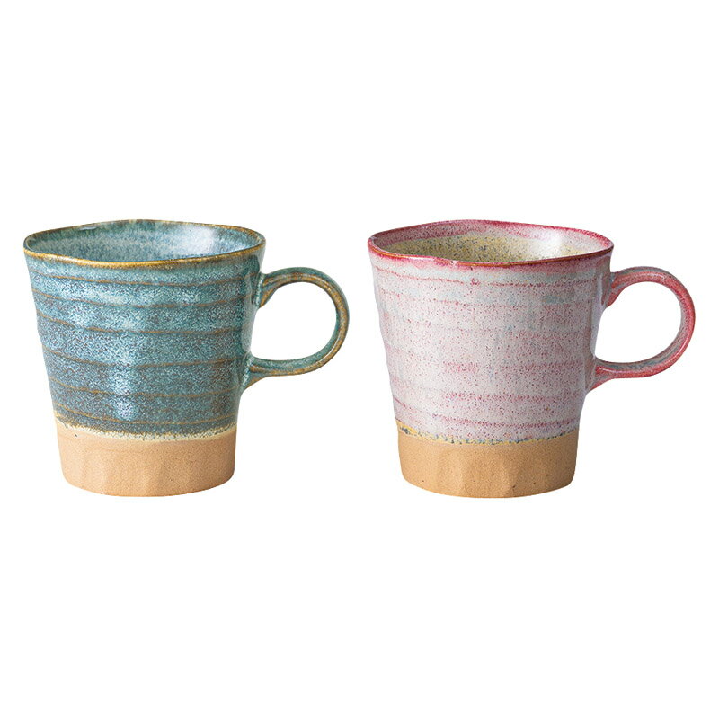 ＼販促品 ノベルティ グッズ　絵柄付きマグ・グラス・カップ/【美濃窯変 マグペア 木箱入】 ” 飲食店・..