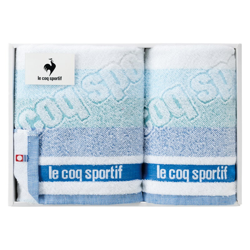 ＼記念品 ギフト 国産・ブランドギフト/【ルコックスポルティフ ビックロゴ スポーツ1P・フェイスタオル1P ブルー】 ” 女性,主婦に喜ばれる便利・おしゃれ・かわいい商品などを集めました。 ”/” 社員・ 従業員向け・福利厚生などに”