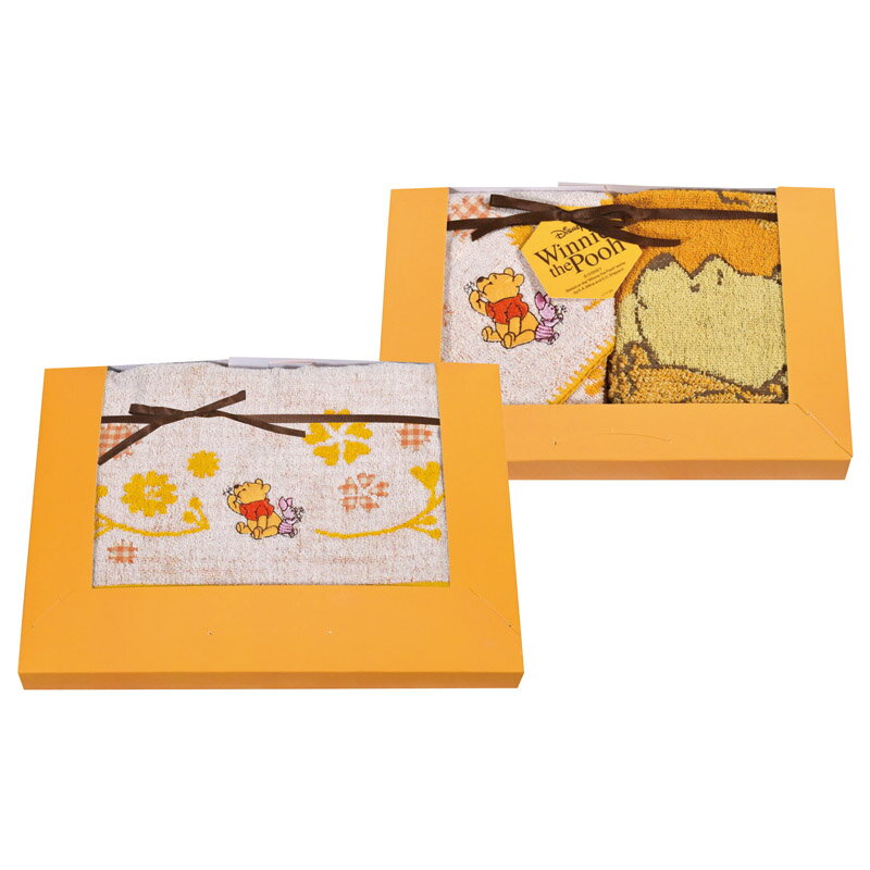 ＼販促品 ノベルティ グッズ ハンカチ・タオル/【くまのプーさん ハニープランタン フェイス1P・ウォッシュタオル2P】 敬老会/創立記念