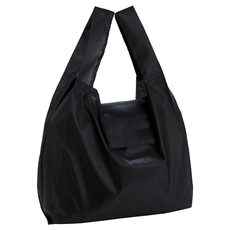 ＼名入れ ロゴ入れ オリジナル 機能付きバッグ/【エニハブ ポケッタブルバッグ ブラック】 ” 展示会・セミナー来場ノベルティや記念品向けの商品として”/” 店舗用・業務用の備品・記念品・販売用グッズなどに”