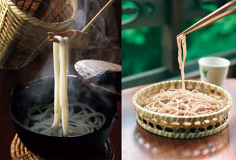 【単一等級製麺技能士 長崎手延べうどん手延べそばセット】ノベルティ グッズ　お歳暮　麺類