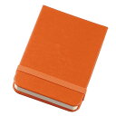 【ハードカバーメモA7 オレンジ オレンジ】名入れ オリジナル 安価 文房具・デスク周り