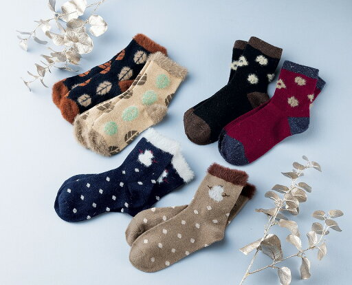 【エイラ/ファー付ソックス】販促品 安価 冬のあったかグッズ 【エイラ/ファー付ソックス】販促品 安価 冬のあったかグッズ
