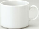 【美濃焼 スタックスープマグ マグカップ白 (名入対応可 ※個箱・名入れ代は、別途お見積)】業務用 食器 ノベルティ 名入れ向け 陶器