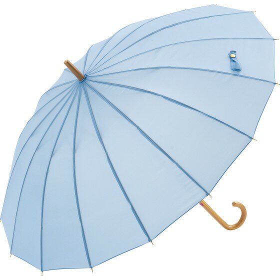 ＼販促品 ノベルティ グッズ　長傘/【16本骨　手開き　55cm　雨傘　テフロン加工　グラス骨　タッセル..