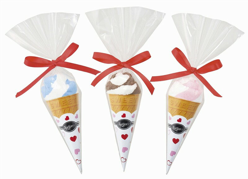 ＼販促品 ノベルティ グッズ ハンカチ・タオル/【まるでソフトクリームなミニタオル1枚】 ” 健保組合・労働組合の組合員の方への福利厚生や記念品に ”/” 女性,主婦に喜ばれる便利・おしゃれ・かわいい商品などを集めました。 ”